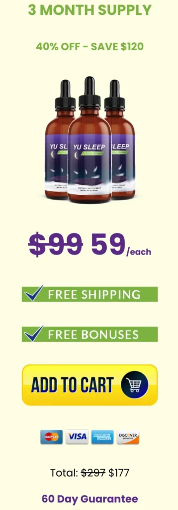 Get 40% Discount Save $120 . Read Yu Sleep Reviews 2025. Buy Now Each Yu Sleep Bottle Only in $59